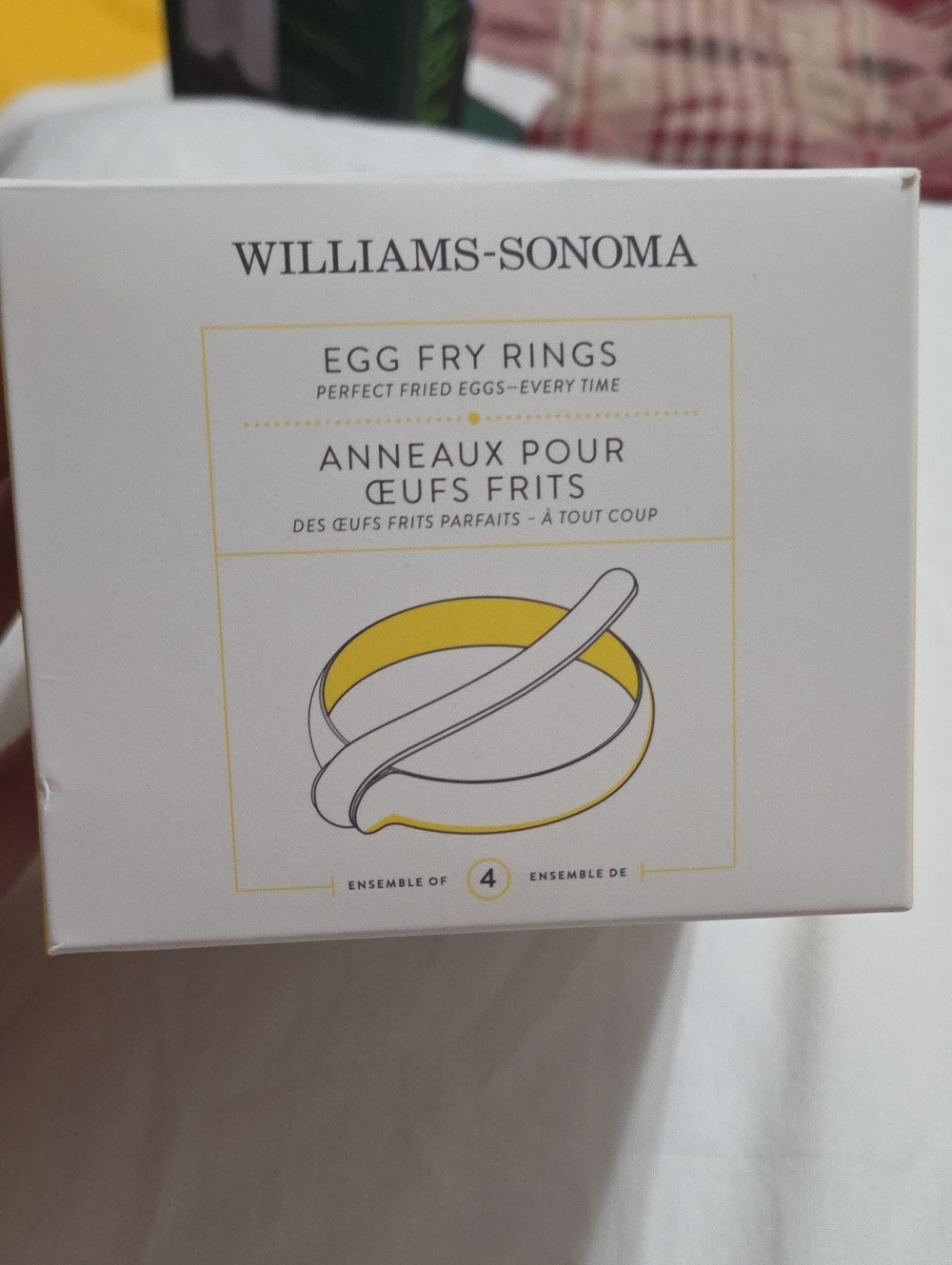 NEW Williams-Sonoma Egg Fry Rings in Yellow and White